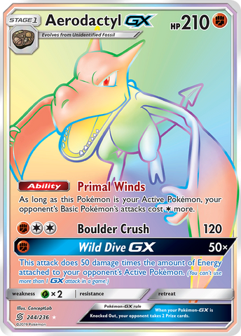 Aerodactyl GX (244/236) [Sun & Moon: Unified Minds] - The Mythic Store | 24h Order Processing