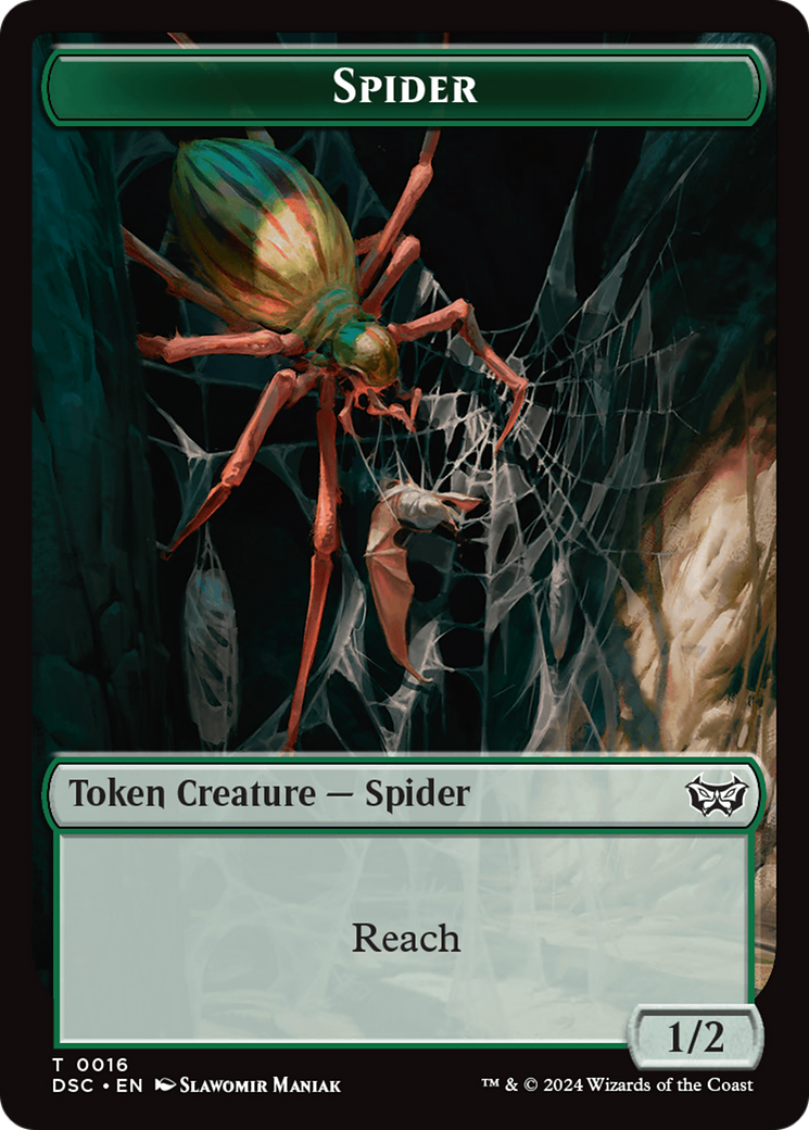 Treefolk // Spider Double-Sided Token [Duskmourn: House of Horror Commander Tokens] - The Mythic Store | 24h Order Processing