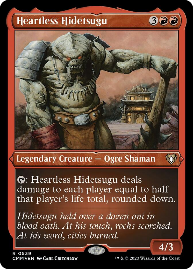 Heartless Hidetsugu (Foil Etched) [Commander Masters] - The Mythic Store | 24h Order Processing