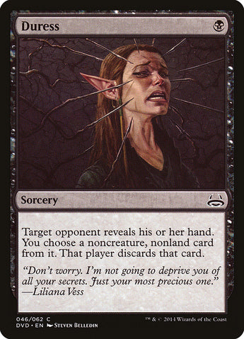 Duress (Divine vs. Demonic) [Duel Decks Anthology] - The Mythic Store | 24h Order Processing