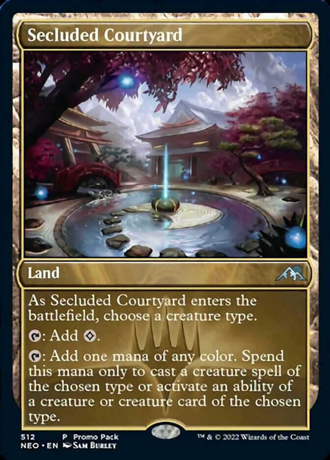 Secluded Courtyard (Promo Pack) [Kamigawa: Neon Dynasty Promos] - The Mythic Store | 24h Order Processing
