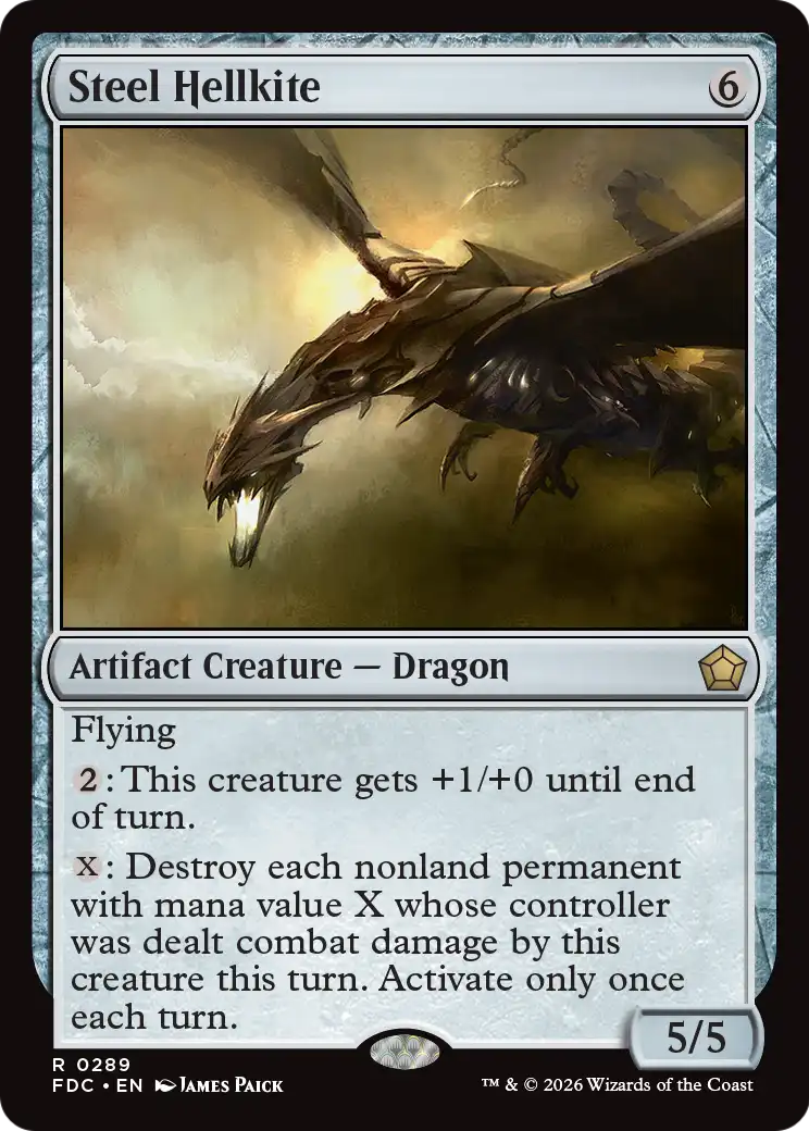 Steel Hellkite [Foundations Commander] - The Mythic Store | 24h Order Processing