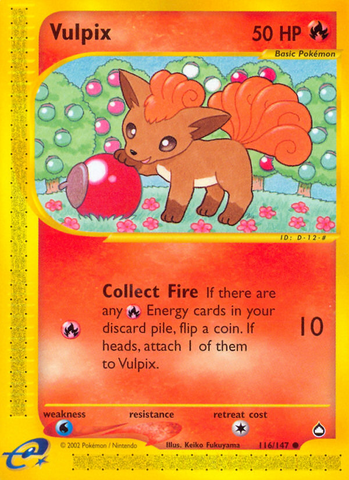 Vulpix (116/147) [Aquapolis] - The Mythic Store | 24h Order Processing
