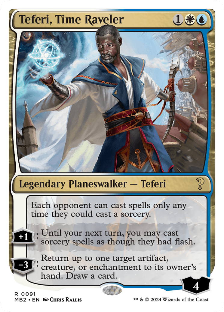 Teferi, Time Raveler (White Border) [Mystery Booster 2] - The Mythic Store | 24h Order Processing