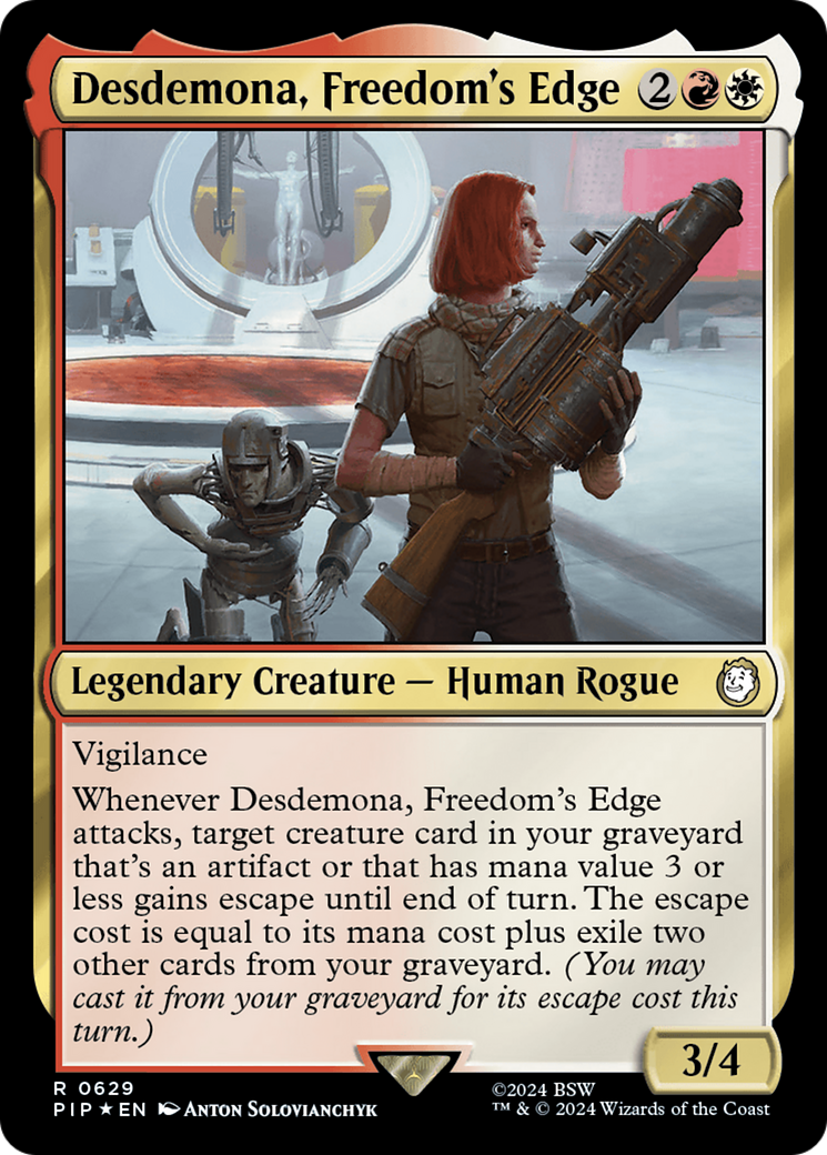 Desdemona, Freedom&#39;s Edge (Surge Foil) [Fallout] - The Mythic Store | 24h Order Processing