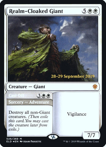 Realm-Cloaked Giant // Cast Off [Throne of Eldraine Prerelease Promos] - The Mythic Store | 24h Order Processing