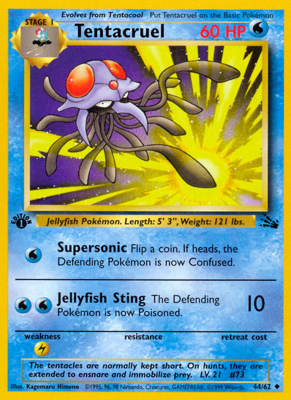 Tentacruel (44/62) [Fossil 1st Edition] - The Mythic Store | 24h Order Processing