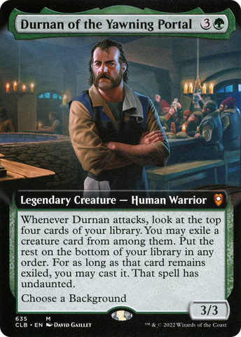 Durnan of the Yawning Portal (Extended Art) [Commander Legends: Battle for Baldur's Gate] - The Mythic Store | 24h Order Processing