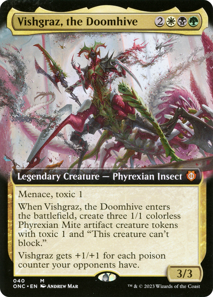 Vishgraz, the Doomhive (Extended Art) [Phyrexia: All Will Be One Commander] - The Mythic Store | 24h Order Processing