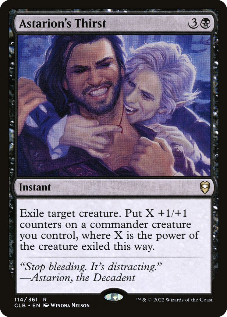 Astarion's Thirst [Commander Legends: Battle for Baldur's Gate] - The Mythic Store | 24h Order Processing