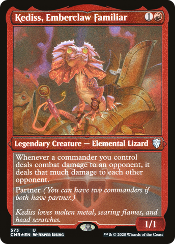 Kediss, Emberclaw Familiar (Etched) [Commander Legends] - The Mythic Store | 24h Order Processing