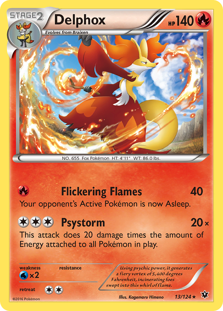 Delphox (13/124) [XY: Fates Collide] - The Mythic Store | 24h Order Processing