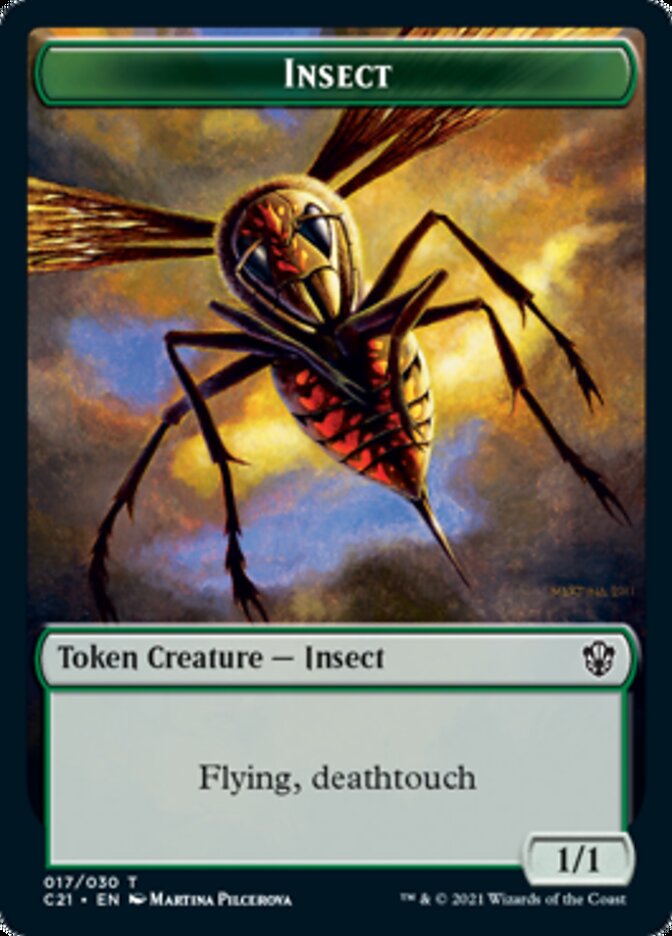 Beast (011) // Insect Double-Sided Token [Commander 2021 Tokens] - The Mythic Store | 24h Order Processing