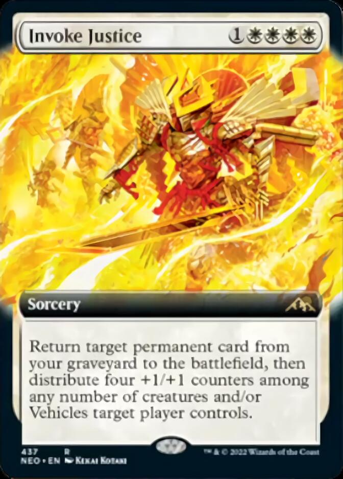 Invoke Justice (Extended Art) [Kamigawa: Neon Dynasty] - The Mythic Store | 24h Order Processing
