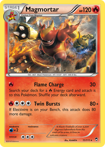 Magmortar (11/111) [XY: Furious Fists] - The Mythic Store | 24h Order Processing