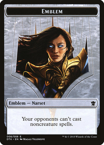 Narset Transcendent Emblem [Dragons of Tarkir Tokens] - The Mythic Store | 24h Order Processing