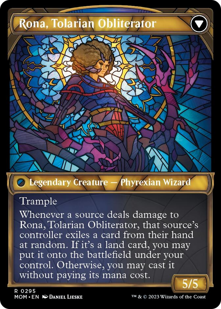 Rona, Herald of Invasion // Rona, Tolarian Obliterator (Showcase Planar Booster Fun) [March of the Machine] - The Mythic Store | 24h Order Processing