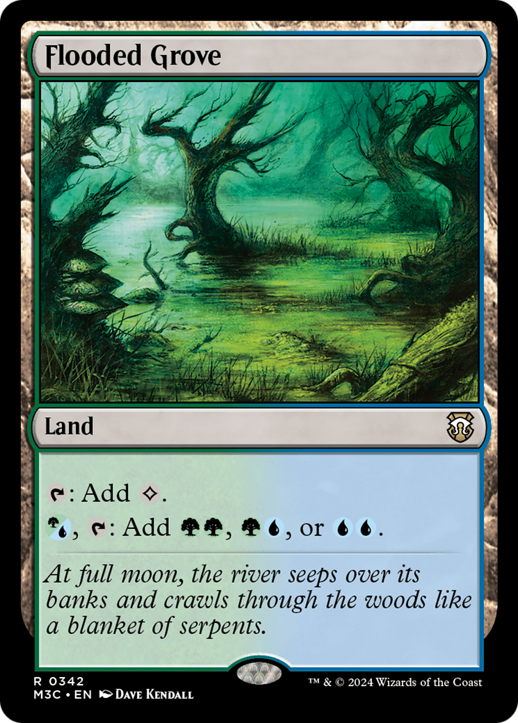 Flooded Grove (Ripple Foil) [Modern Horizons 3 Commander] - The Mythic Store | 24h Order Processing