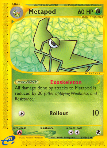 Metapod (87/165) [Expedition: Base Set] - The Mythic Store | 24h Order Processing