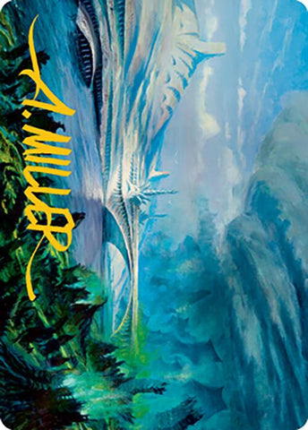 Goldmire Bridge Art Card (Gold-Stamped Signature) [Modern Horizons 2 Art Series] - The Mythic Store | 24h Order Processing