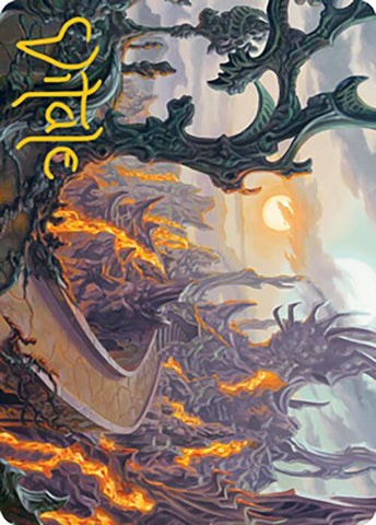 Drossforge Bridge Art Card (Gold-Stamped Signature) [Modern Horizons 2 Art Series] - The Mythic Store | 24h Order Processing