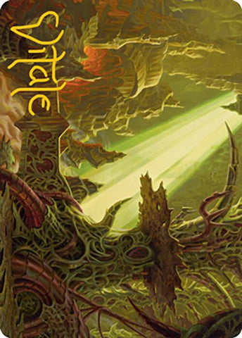 Darkmoss Bridge Art Card (Gold-Stamped Signature) [Modern Horizons 2 Art Series] - The Mythic Store | 24h Order Processing