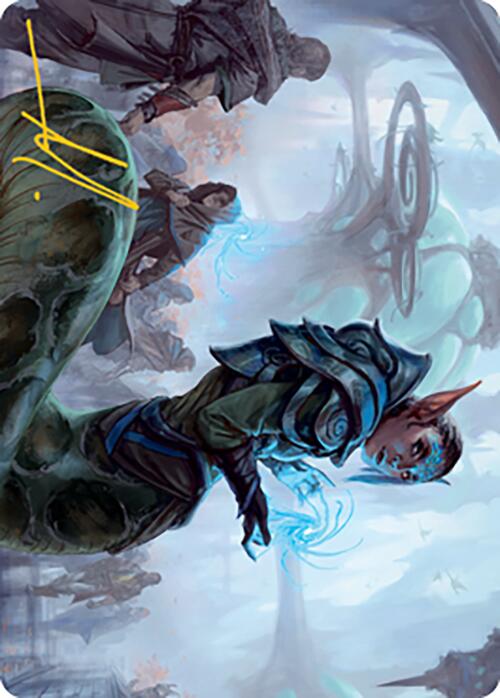 Lonis, Cryptozoologist Art Card (Gold-Stamped Signature) [Modern Horizons 2 Art Series] - The Mythic Store | 24h Order Processing