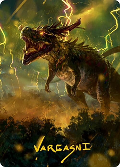 Thrasta, Tempest's Roar Art Card (42) (Gold-Stamped Signature) [Modern Horizons 2 Art Series] - The Mythic Store | 24h Order Processing