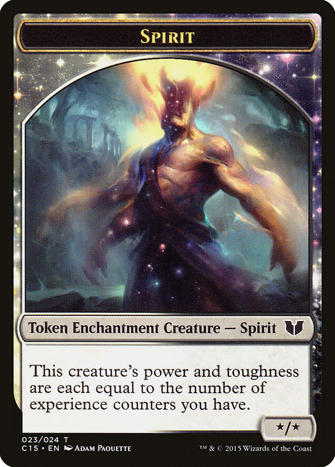 Knight (005) // Spirit (023) Double-Sided Token [Commander 2015 Tokens] - The Mythic Store | 24h Order Processing