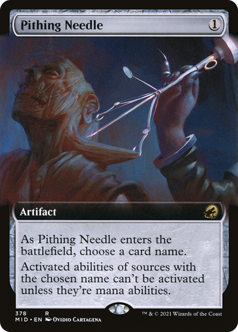 Pithing Needle (Extended Art) [Innistrad: Midnight Hunt] - The Mythic Store | 24h Order Processing