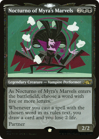 Nocturno of Myra's Marvels (Showcase) (Galaxy Foil) [Unfinity] - The Mythic Store | 24h Order Processing