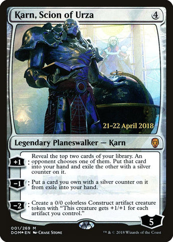 Karn, Scion of Urza [Dominaria Prerelease Promos] - The Mythic Store | 24h Order Processing