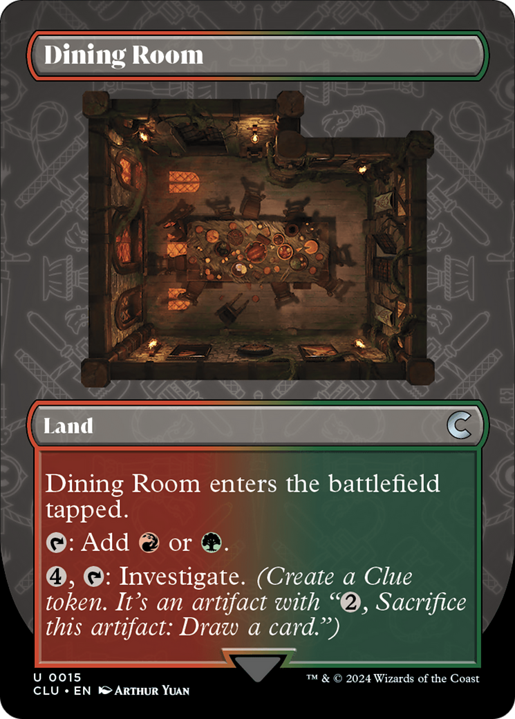 Dining Room (Borderless) [Ravnica: Clue Edition] - The Mythic Store | 24h Order Processing