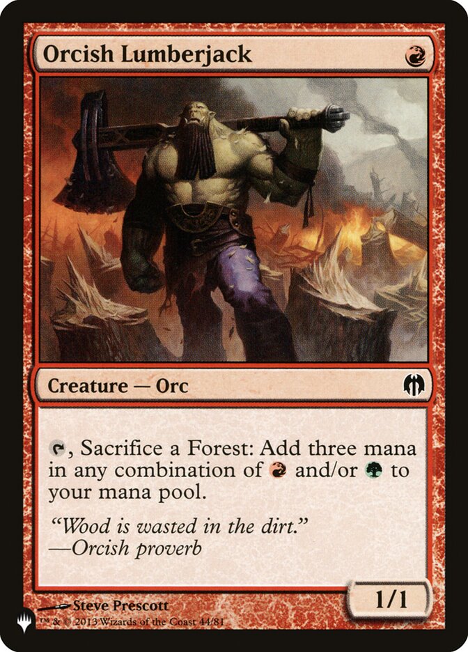 Orcish Lumberjack [The List] - The Mythic Store | 24h Order Processing