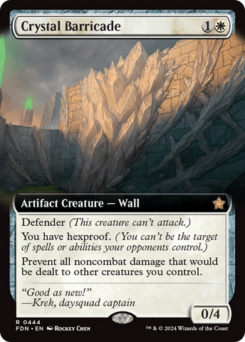 Crystal Barricade (Extended Art) [Foundations] - The Mythic Store | 24h Order Processing