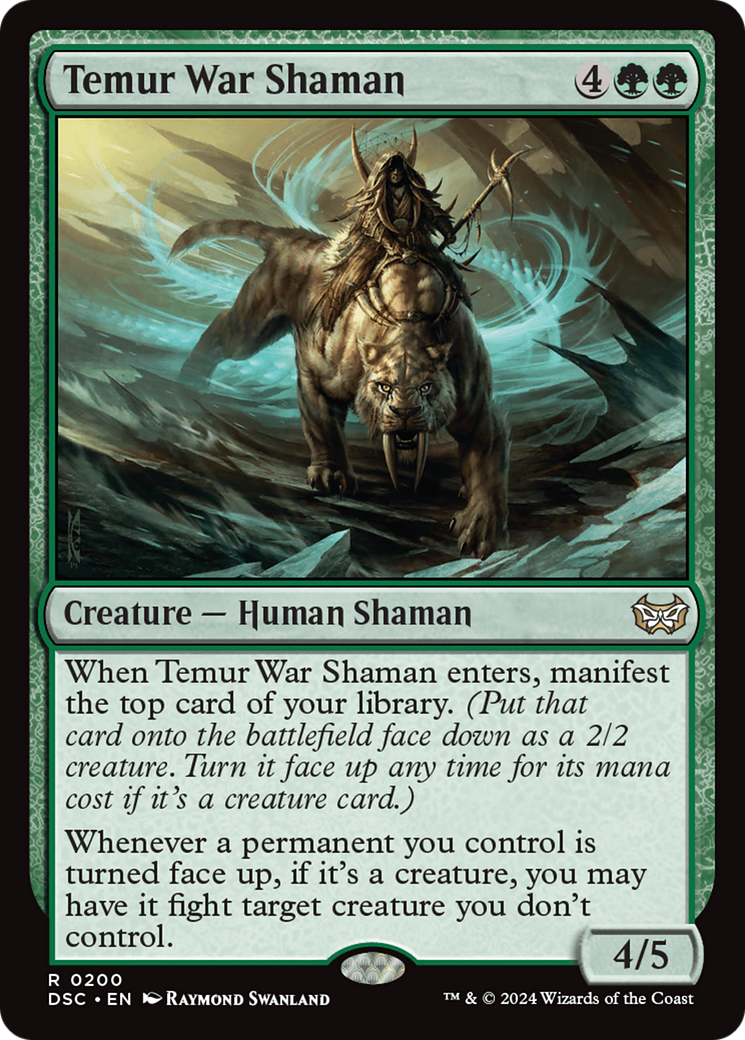 Temur War Shaman [Duskmourn: House of Horror Commander] - The Mythic Store | 24h Order Processing