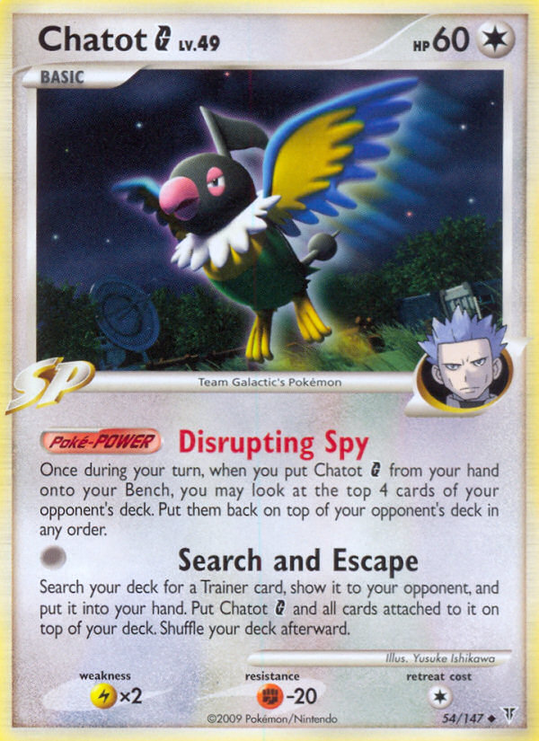 Chatot G (54/147) [Platinum: Supreme Victors] - The Mythic Store | 24h Order Processing