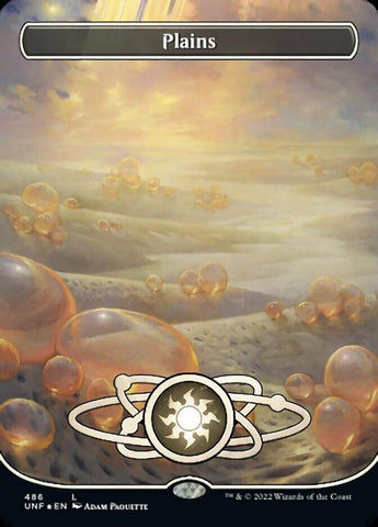 Plains (486) (Planetary Space-ic Land) (Galaxy Foil) [Unfinity] - The Mythic Store | 24h Order Processing