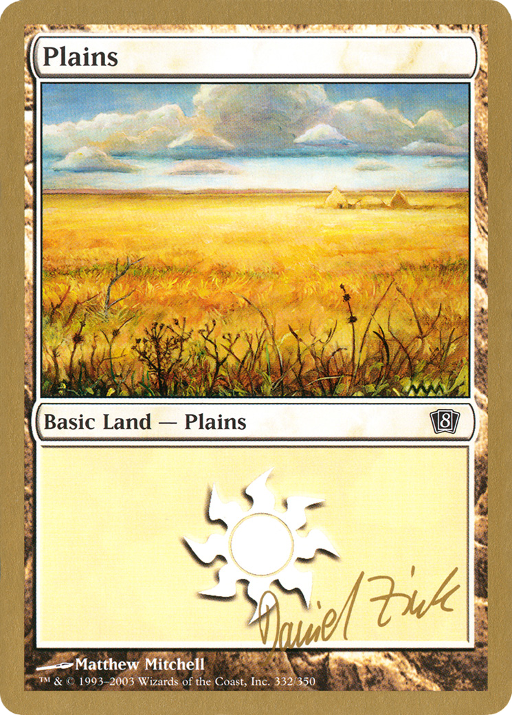 Plains (dz332) (Daniel Zink) [World Championship Decks 2003] - The Mythic Store | 24h Order Processing