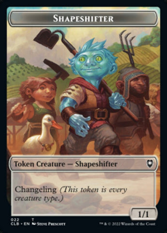 Shapeshifter (022) // Clue Double-Sided Token [Commander Legends: Battle for Baldur's Gate Tokens] - The Mythic Store | 24h Order Processing