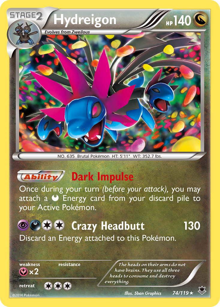 Hydreigon (74/119) [XY: Phantom Forces] - The Mythic Store | 24h Order Processing