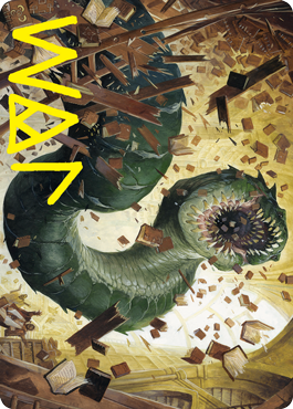 Bookwurm Art Card (Gold-Stamped Signature) [Strixhaven: School of Mages Art Series] - The Mythic Store | 24h Order Processing