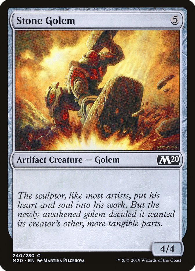 Stone Golem [Core Set 2020] - The Mythic Store | 24h Order Processing