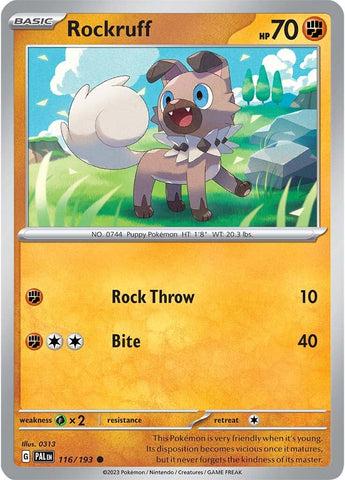 Rockruff (116/193) [Scarlet & Violet: Paldea Evolved] - The Mythic Store | 24h Order Processing