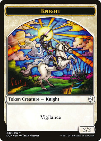 Knight Token (002/016) [Dominaria Tokens] - The Mythic Store | 24h Order Processing