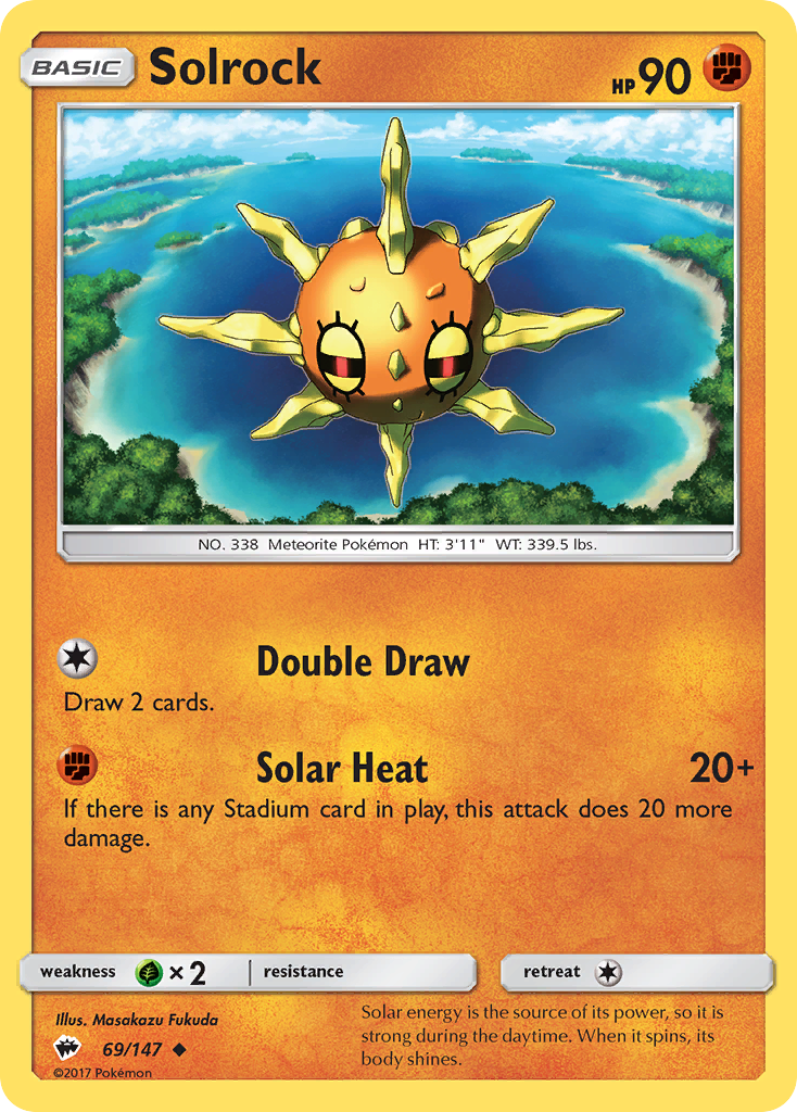 Solrock (69/147) [Sun & Moon: Burning Shadows] - The Mythic Store | 24h Order Processing