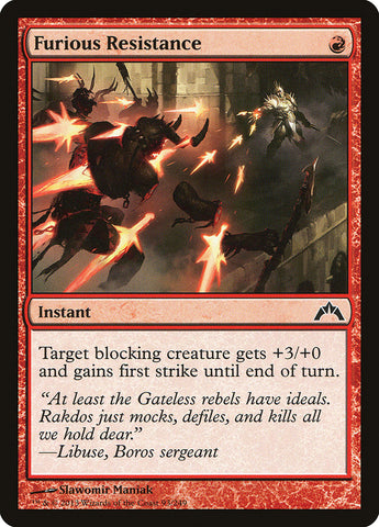 Furious Resistance [Gatecrash] - The Mythic Store | 24h Order Processing