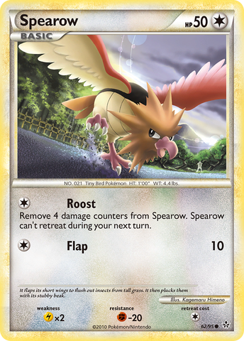 Spearow (62/95) [HeartGold & SoulSilver: Unleashed] - The Mythic Store | 24h Order Processing