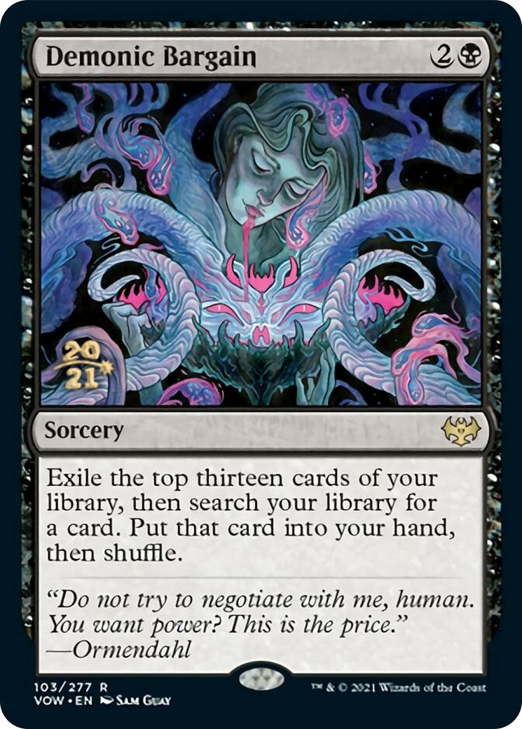 Demonic Bargain [Innistrad: Crimson Vow Prerelease Promos] - The Mythic Store | 24h Order Processing