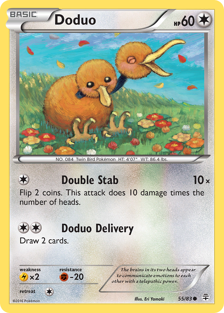 Doduo (55/83) [XY: Generations] - The Mythic Store | 24h Order Processing
